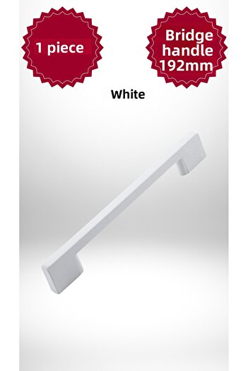 MKLAKS Bridge Plastic 192Mm Alb Mobilier Sertar Mâner Dulap - Design Durabil și Elegant