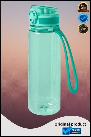 OverPazar 0.5 Liter Green Flask Automatic Opening Lid Flask Green Water Bottle