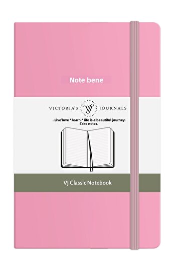 Victoria's Journals Notebook Nota Bene Classic Hard Cover, 9X14 Cm, Ruled