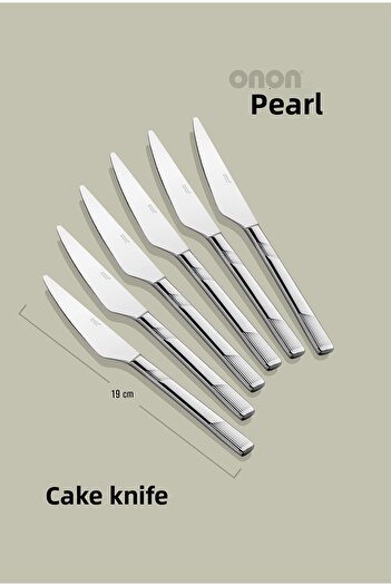 on-on 18/10 Pearl Cake Blade - Pack of 6
