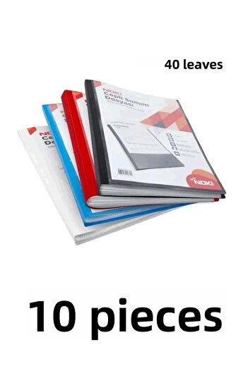 Noki Mixed Color 10 Pieces 40 Sheets Pocket Presentation Binder