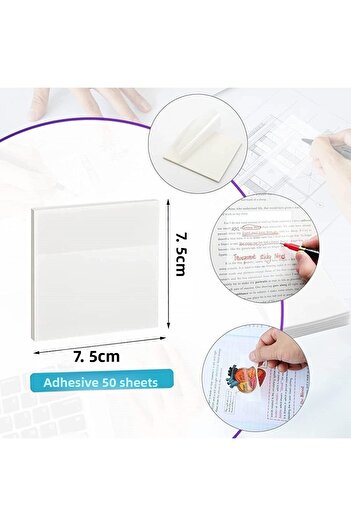 KRAF Transparent Arrow Film Index (Pp) 10 Colors X 20 Sheets + 75X75Mm Transparent Note Paper