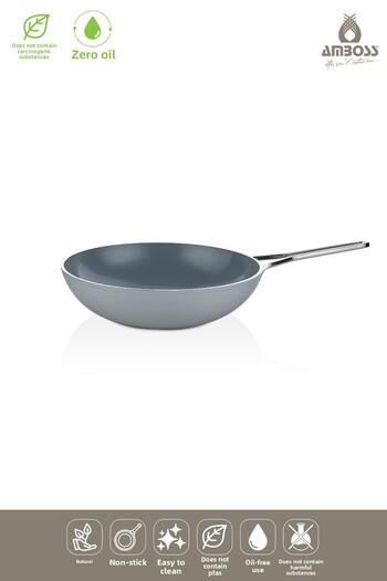 Amboss Sera Nova Fireproof Non-Stick Ceramic Wok Pan 28 cm – Gray