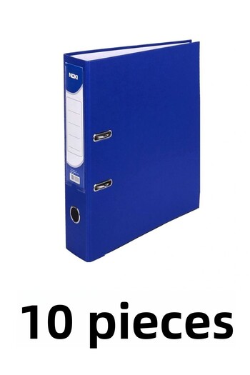 Noki 10 Pieces Blue Narrow Plastic Folder