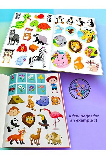 tiny hands My Sticker Activity Book Forest Animals Themed Educational Activity Book with 60 Stickers Preschool