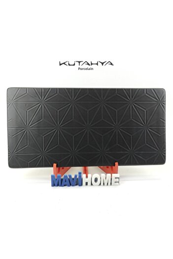 MAViHOME Black Porcelain Cheese Plate - 30 X 15 cm Single
