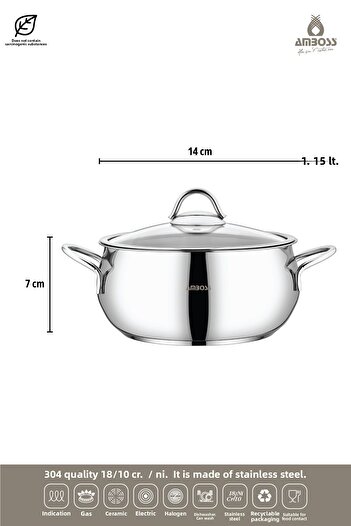 Amboss Stone Stone 6 Piece Mini Deep Pot Set Glass Pot