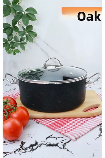 MEŞELER Black Inox 26 Cm - Granite Deep Pot