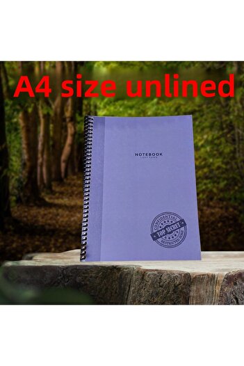 KESKİN COLOR A4 Unlined Light Paper 80 Sheets Ring Binder Cardboard Cover 60 Gr Ivory Paper