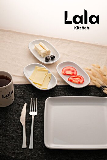 Lala Mutfak 3-piece Garnish Eye Boat Set