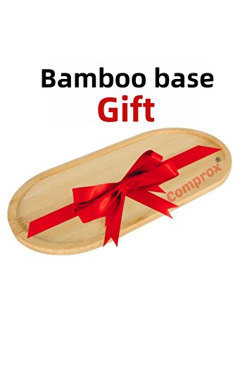 Cambu 2 Pieces Steel Lid Borosilicate Glass Vacuum Borosilicate Set of 3 Glass Oil Bowl Vinegar Bowl Bamboo Base