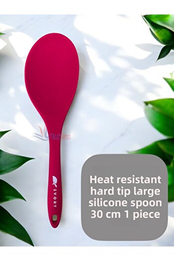Multiamo Heat Resistant Hard Tip 30 cm Large Silicone Spoon 1 Piece