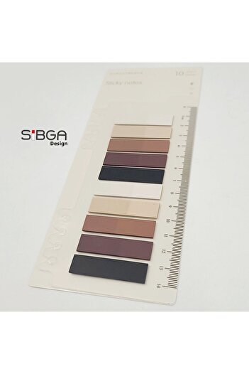 sibga tasarım Transparent Colored Post-It Note Paper - 200 Sheets Bookmark Sticker