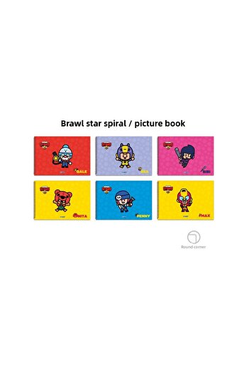 Gıpta Brawl Stars Caiet cu imagini în spirală 25x35 15 coli