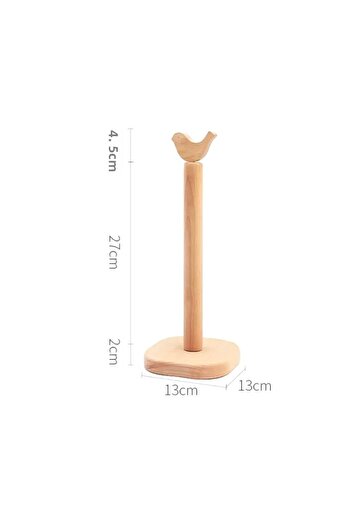 afralya home wooden paper towel holder, kitchen organizer with decorative figure, towel holder