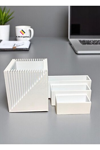a life in games Business Card Holder Office Pen Holder Pen Case Organizer – Brush, Ballpoint and Ballpoint Pen Compatible