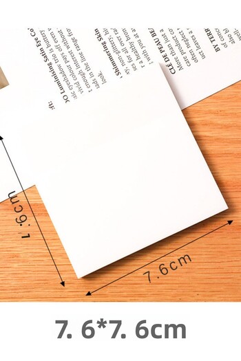 EZOSHOP Transparent Color Postite Sticky Post-It Note Paper Karenot White
