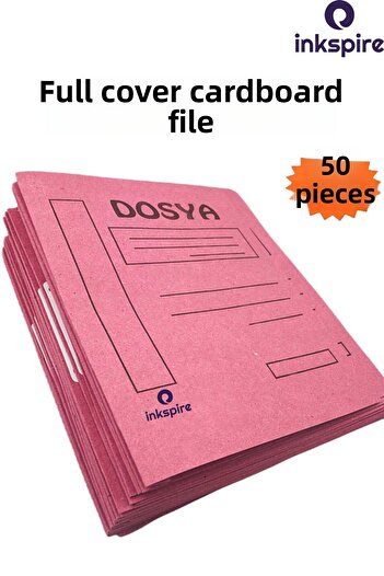 inkspire Full Cover Capsule File Pink 50 Pieces Cardboard Ring Binder Capsule Full Cover Lawyer Courthouse File 2. Quality