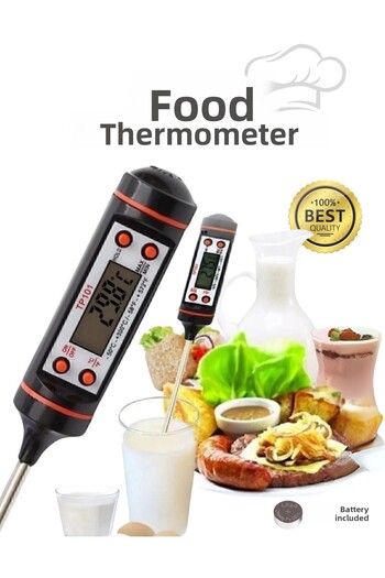 Unichrome Black Color Digital Food Meal Thermometer Food Temperature Meter