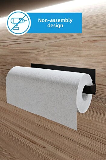 3art Metal Adhesive Metal Paper Towel Napkin Holder - Adhesive Iron Hanger - Towel Holder Bathroom Hanger