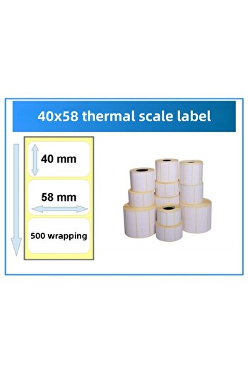 Notpa 40x58 Thermal Scale Sticker 1 Piece