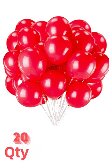 Baloncu Dede Red Balloon 20 Pieces Confetti I Love You Written Helium Compatible Balloon Lover and Special Day Balloon