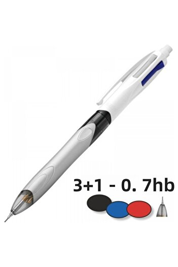 Bic BIC 4 Colors - 3+1 HB Ballpoint/Versat Multi-Functional Pencil