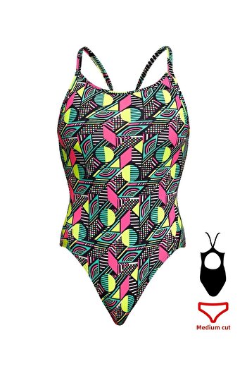 FUNKİTA Funkita DB Dot Matrix Women's Training Swimsuit, Diamond Back