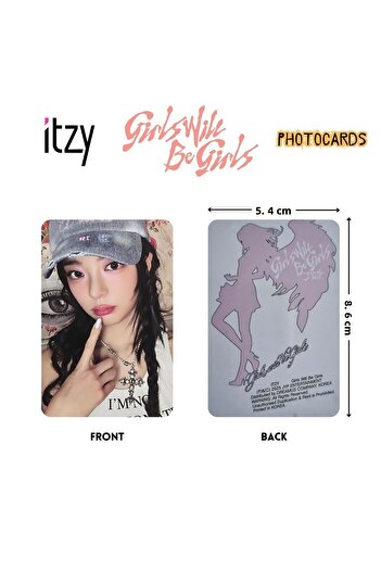 Kpop Dünyasi Itzy'' Girls Will Be Girls'' Folder Ver. Photocards