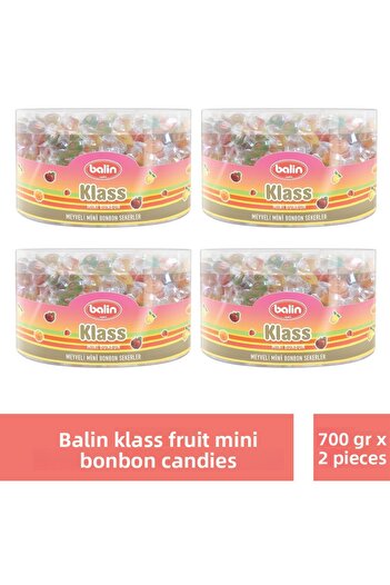 Kahve Dünyası Balin Box - Mini Bonbon Candies with Fruits, 700 g X 8 Units