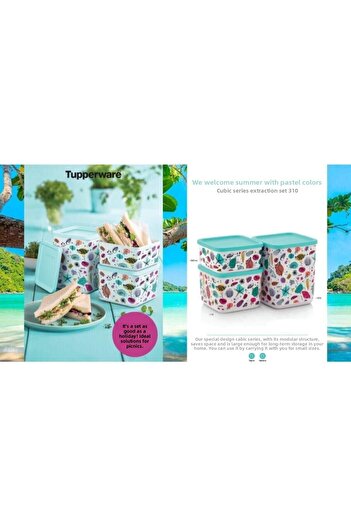 Tupperware Cubic Patterned Series