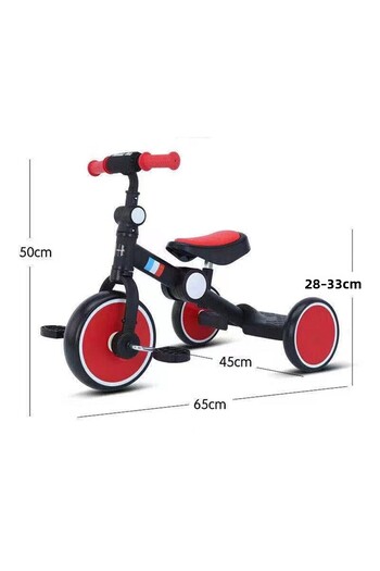 Fab N Funky Stylish & Sturdy 3 Wheel Tricycle - Red