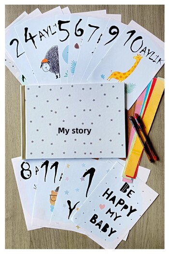 NATUREL Pregnancy And Mother & Baby Diary Pen Sticker Memory Cards