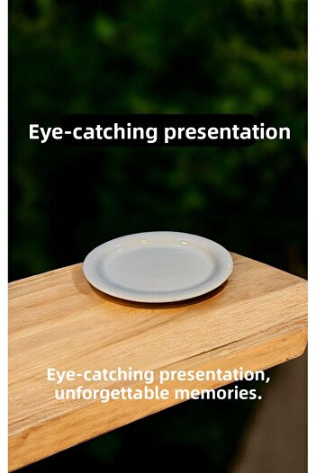 kitchenboost Grande Porcelain Boat Plate - Large Size Medium Boat Presentation Plate 38,5X30 Cm. Boat Plate