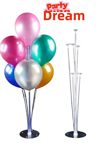 partyrüyası 2Pcs 7 Balloon Stand Set - Desktop Balloon Holder for Party and Birthday Easy to Install