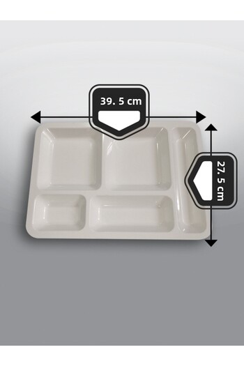 kukastore 10 Self-Service Table Dish Plates Polycarbonate Dining Hall Tray