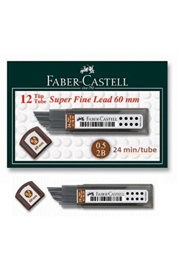 Faber Castell Min Grip 0.5 2b Pencil Nib 60 Mm Box of 12