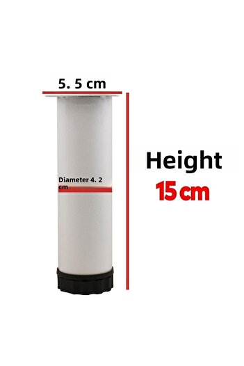 Badem10 15 Cm White Maple Mobilier Metal Reglabil Canapea - Fotoliu Baza Riser Suport Picior