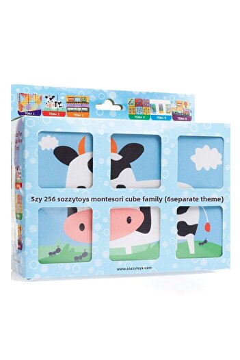 Sozzy Toys SOZZY 6 Ayri Themed Cube Family - Sponge Master Soft Kumash