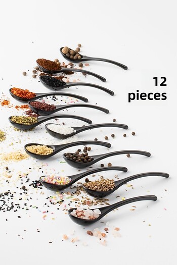 Porsima 0793-1 12 Pieces Spice Spoons - Breakfast Honey and Sugar Jam Serving Spoons