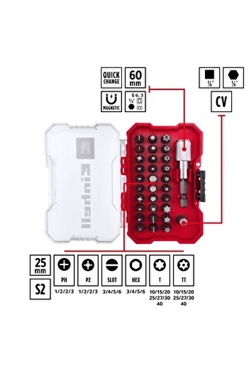 Einhell XS-CASE 32 Piece End Set -49118693