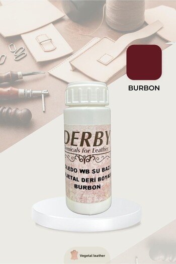Derby Doledo Water Based Vegetal Leather Dye 100 Gr, Vegetal Vaketa Dye, Leather Arts