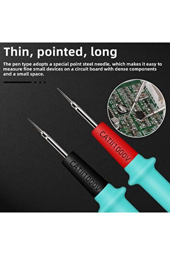 Choice Lengthening 1000V 25A Silicone Test Lead High-precision Measurement Multimeter Probe Test Pin Wir...