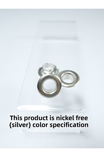 Klinkshop Size 18 Mixed Metallic Color Eyelet - 4 Mm Material Pack - 100 Pieces Stainless Brass Eyelet