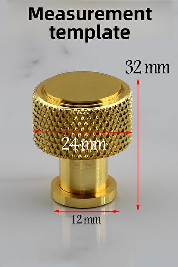 Badem10 Crown Small Button Metal Handle Gold Gold Furniture Kitchen Drawer Cabinet Cabinet Handle Handle Handles