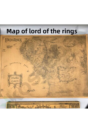 Köstebek Lord Of The Rings - Middle Earth Map