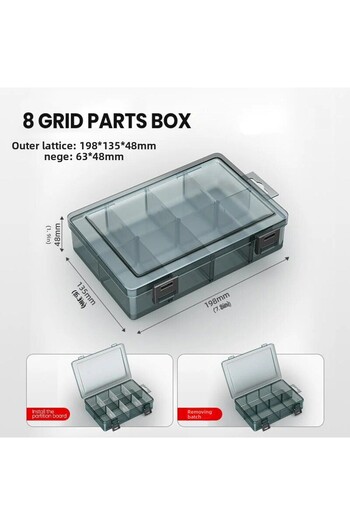 Choice1 0201 AIRAJ Plastic Tool Parts Box Storage Screw Box Tool Classification Electronic Component Drill B