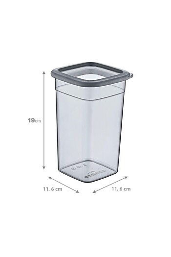Smartware Set of 6 Skali Square Storage Container Anthracite 1440 ml