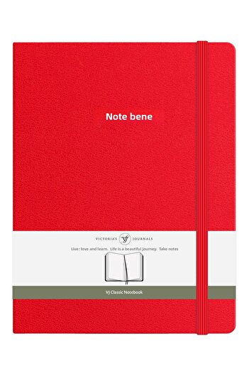 Victoria's Journals Nota Bene Classic Hard Cover Notebook, 19x25 cm, Striped