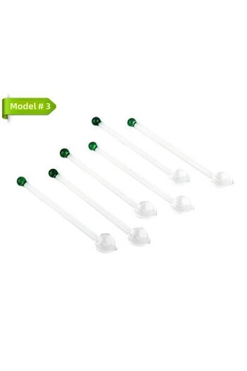 FırsatVar Set of 6 Decorative Hygienic Glass Teaspoons